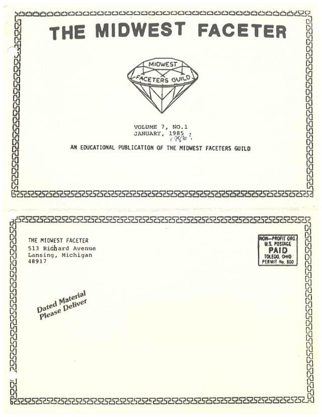 January 1985 cover