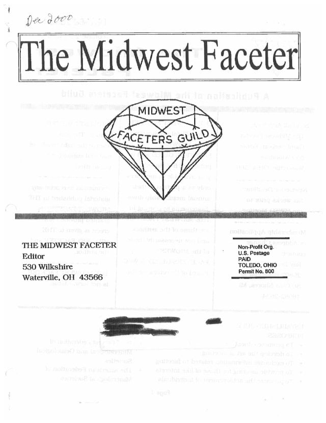 December 2000 cover