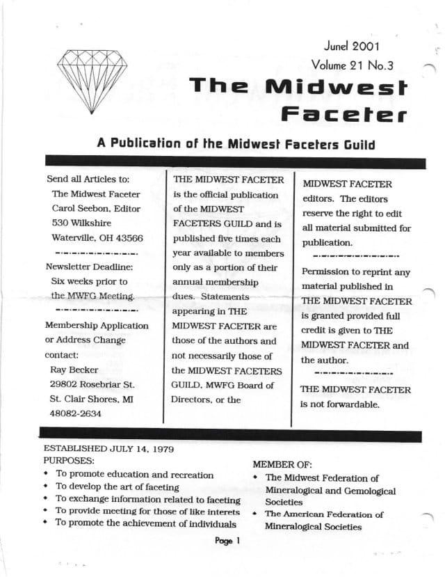 June 2001 cover