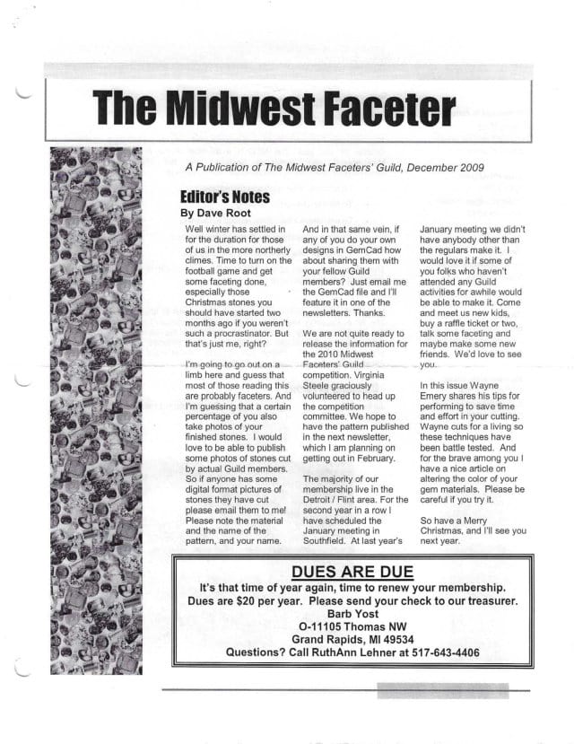 December 2009 cover