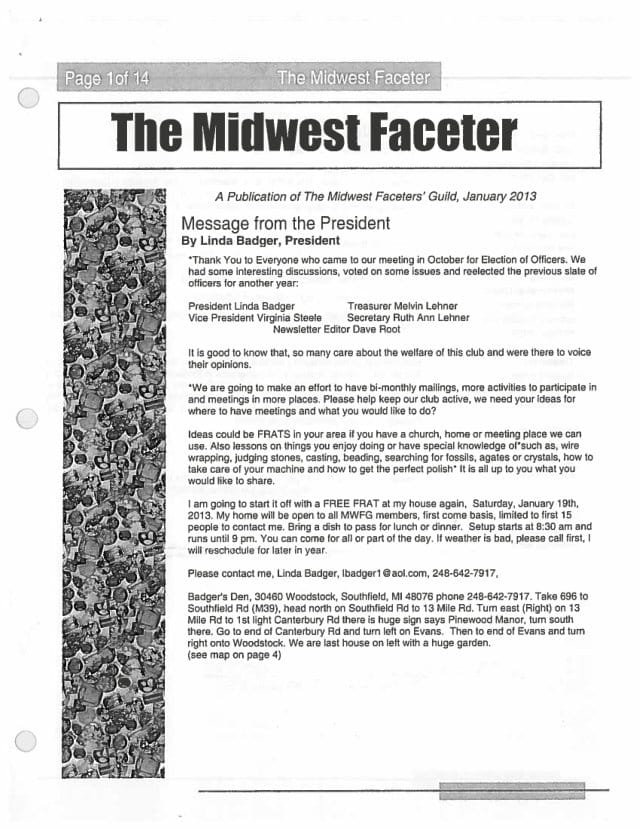 January 2013 cover